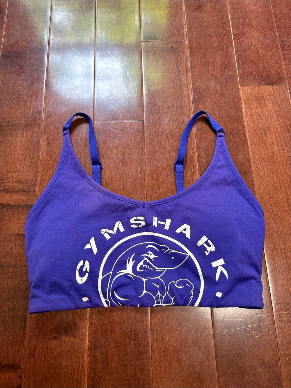 Gymshark Purple/Blue Logo Legacy Sports Bra size M